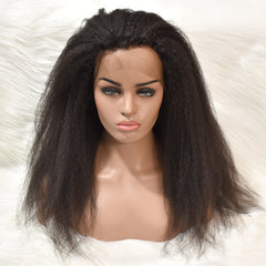 Kinky Straight 13x4 HD Lace Front Wigs Human Hair Wig 180%