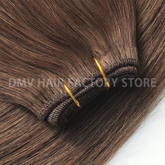 #4 Color 10A Straight Hair Flat Bundles