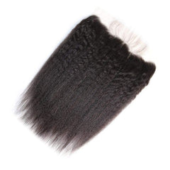 13x4 Transparent Lace Frontal Kinky Straight Hair High Quality Virgin Hair