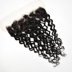 13x4 Transparent Lace Frontal Water Wave Hair High Quality Virgin Hair