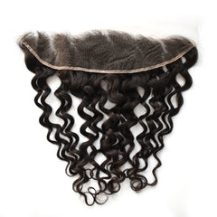 Raw Hair Water Wave Hair 3 Bundles With 13x4 HD Lace Frontal High Quality Hair