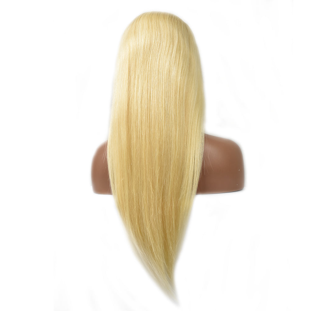 Blonde Straight 5×5 HD Lace Closure Wigs Human Hair Wig 180%