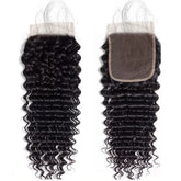 4x4 HD Lace Closure Deep Wave Hair High Quality Virgin Hair