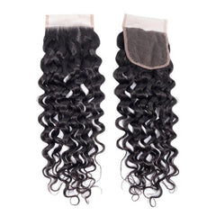 4x4 HD Lace Closure Water Wave Hair High Quality Virgin Hair