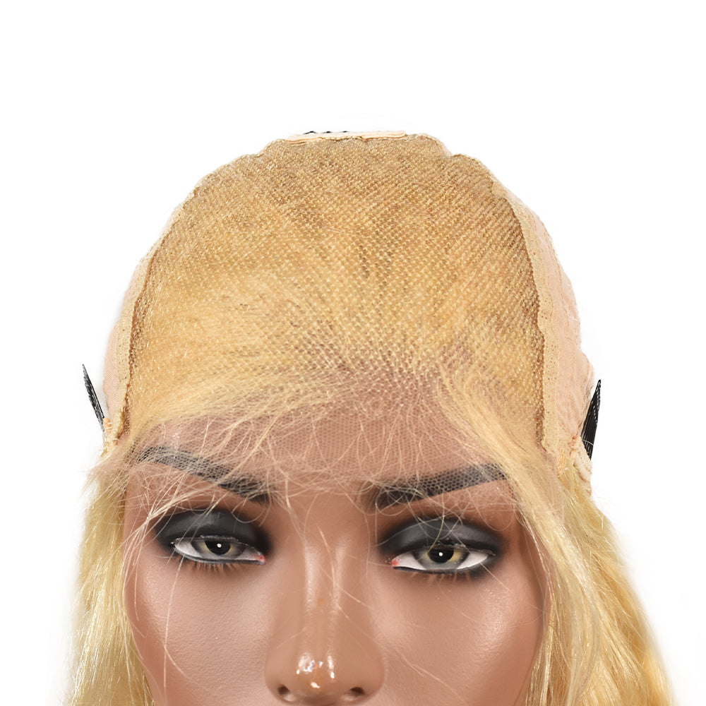 Blonde Straight 5×5 HD Lace Closure Wigs Human Hair Wig 180%