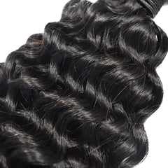 Curly Hair 3 Bundles With 5x5 HD Lace Closure High Quality Virgin Hair