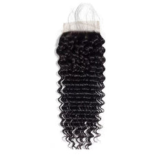 4x4 HD Lace Closure Deep Wave Hair High Quality Virgin Hair