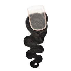 4*4 Transparent Lace Closure Body Wave Hair High Quality Virgin Hair
