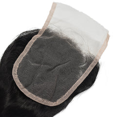 4*4 Transparent Lace Closure Body Wave Hair High Quality Virgin Hair