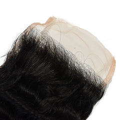 4*4 Transparent Lace Closure Deep Wave Hair High Quality Virgin Hair