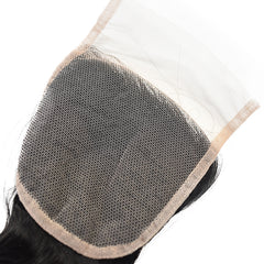 4*4 Transparent Lace Closure Loose Wave Hair High Quality Virgin Hair