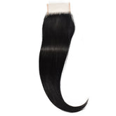 4*4 Transparent Lace Closure Straight Hair High Quality Virgin Hair