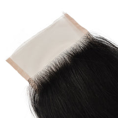 4*4 Transparent Lace Closure Straight Hair High Quality Virgin Hair