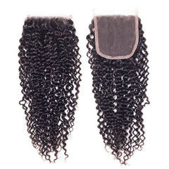 5x5 Transparent Lace Closure Kinky Curly Hair High Quality Virgin Hair