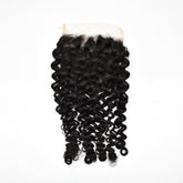 5x5 Transparent Lace Closure Curly Hair High Quality Virgin Hair