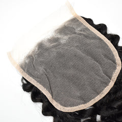 5x5 Transparent Lace Closure Curly Hair High Quality Virgin Hair
