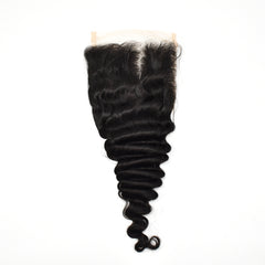 5x5 Transparent Lace Closure Deep Wave Hair High Quality Virgin Hair