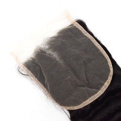 5x5 Transparent Lace Closure Deep Wave Hair High Quality Virgin Hair