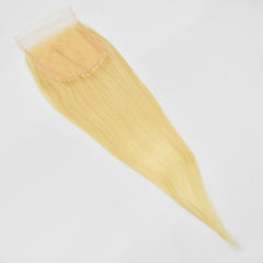 613 Blonde Color 5x5 HD Lace Closure Straight Hair High Quality Virgin Hair