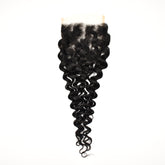 5x5 Transparent Lace Closure Water Wave Hair High Quality Virgin Hair
