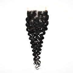 5x5 Transparent Lace Closure Water Wave Hair High Quality Virgin Hair