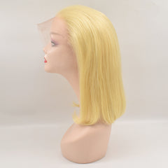 Blonde Straight #613 Color 13×4 Transparent Lace Bob Wig