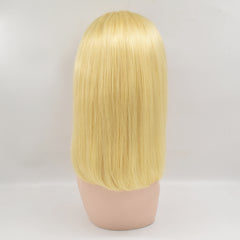 Blonde Straight #613 Color 13×4 Transparent Lace Bob Wig