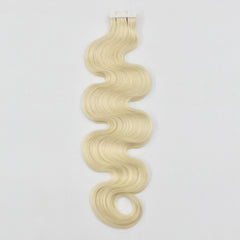 Blonde Color #613 Body Wave Tape In Hair Extensions Virgin Human Hair