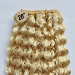 613 Blonde Color Curly Hair Bundles High Quality Virgin Hair