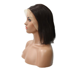 Straight 13×4 Transparent Lace Bob Wigs Human Hair Wig