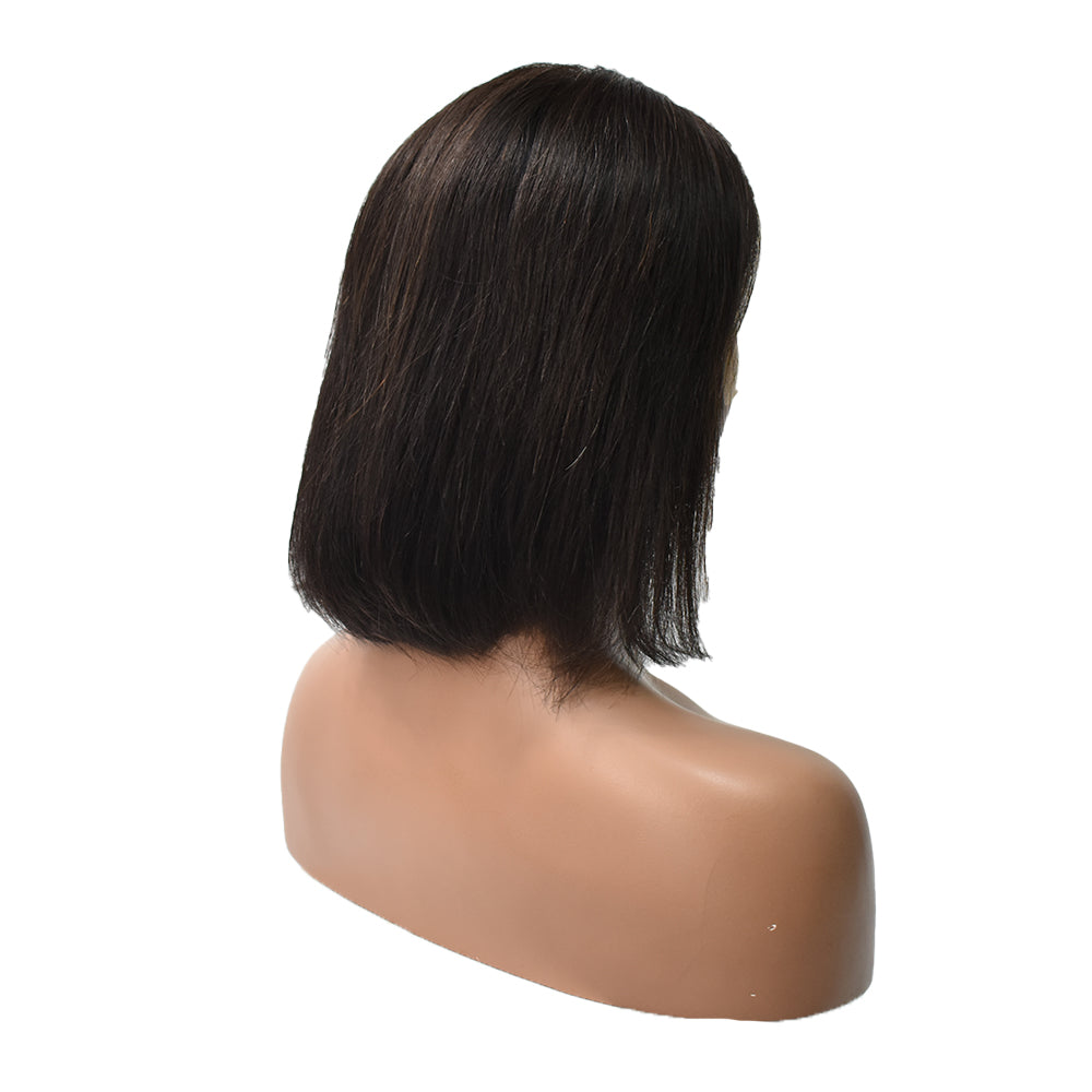 Straight 13×4 Transparent Lace Bob Wigs Human Hair Wig