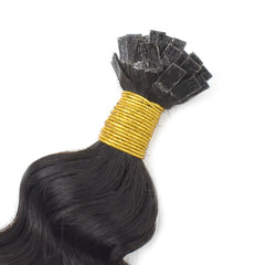 Deep Wave Flat Tip Hair Extensions Virgin Human Hair 50g