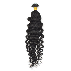 Water Wave Flat Tip Hair Extensions Virgin Human Hair 50g