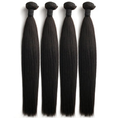 10A Brazillian Hair Yaki Straight Hair Bundles High Quality Virgin Hair