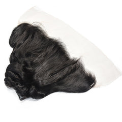 Loose Wave Hair 3 Bundles With 13x4 Transparent Lace Frontal High Quality Virgin Hair