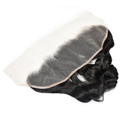 Loose Wave Hair 3 Bundles With 13x4 Transparent Lace Frontal High Quality Virgin Hair