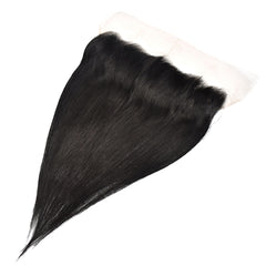 Straight Hair 3 Bundles With 13x4 Transparent Lace Frontal High Quality Virgin Hair