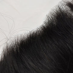 Raw Hair Straight Hair 3 Bundles With 13x4 Transparent Lace Frontal High Quality Hair