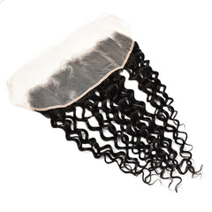 Raw Hair Water Wave Hair 3 Bundles With 13x4 Transparent Lace Frontal High Quality Hair