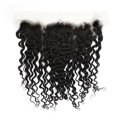 Deep Wave Hair 3 Bundles With 13x6 HD Lace Frontal High Quality Virgin Hair
