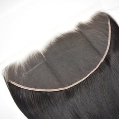 Raw Hair Straight Hair 3 Bundles With 13x6 Transparent Lace Frontal High Quality Hair