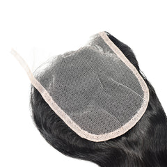 Body Wave Hair 3 Bundles With 4x4 Transparent Lace Closure High Quality Brazilian Virgin Hair