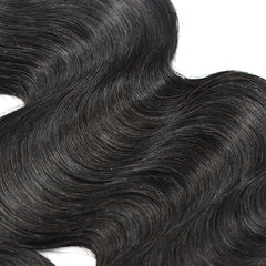 Body Wave Hair 3 Bundles With 4x4 Transparent Lace Closure High Quality Brazilian Virgin Hair
