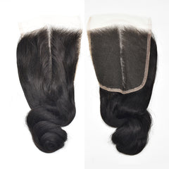 Loose Wave Hair 3 Bundles With 5x5 HD Lace Closure High Quality Virgin Hair