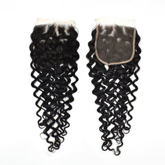 Water Wave Hair 3 Bundles With 5x5 HD Lace Closure High Quality Virgin Hair