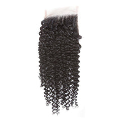 Raw Hair Curly Hair 3 Bundles With 6x6 HD Lace Closure High Quality Hair