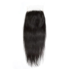 Raw Hair Straight Hair 3 Bundles With 6x6 HD Lace Closure High Quality Hair