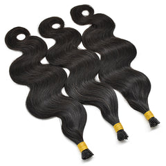 Body Wave I Tip Hair Extensions Virgin Human Hair 50g