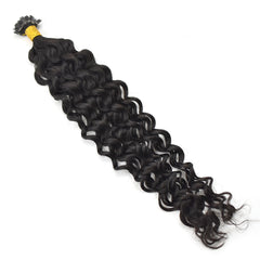 Curly Flat Tip Hair Extensions Virgin Human Hair 50g