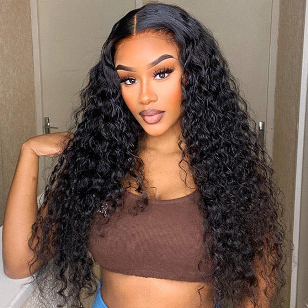 Curly 13×4 HD Lace Front Wigs Raw Hair Wig 200%